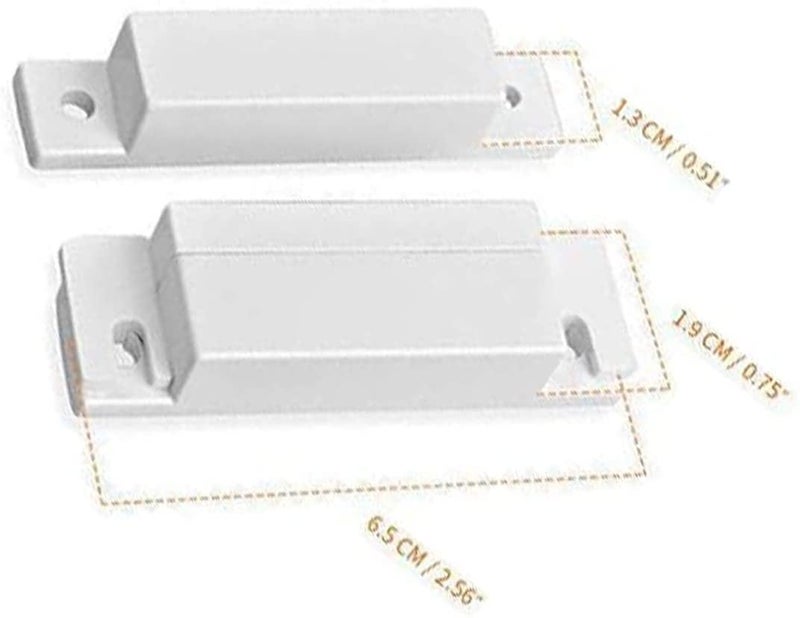 JING Magnetic Reed Switch MC-31 NC Surface Mount Door Window Alarm, Magneti Door Switch, Contact Sensor, for Home Security and Burglar Alarm Magnetic Reed Switch,Sets of 2 - Image 2